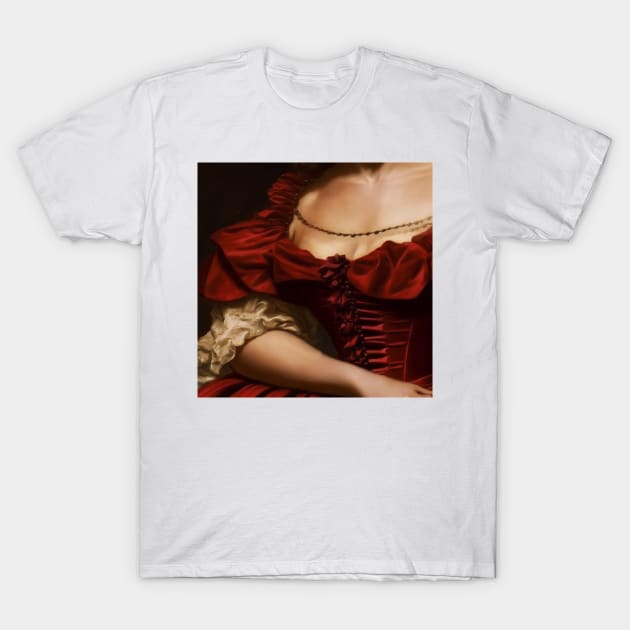 aesthetic Franz Xaver Winterhalter red dress T-Shirt by faewildlingart